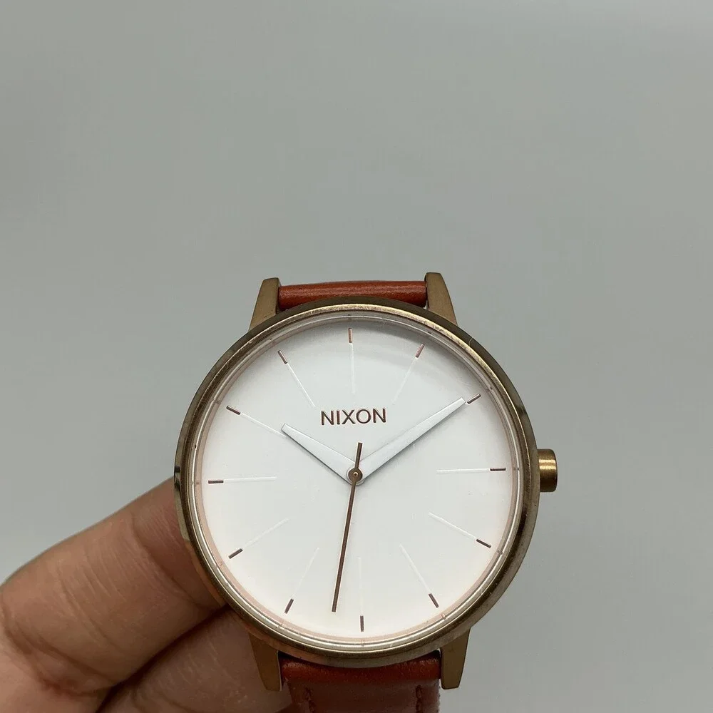 Nixon The Kensington Movin' Out Womens Watch 37mm Rose Gold Tone New Battery